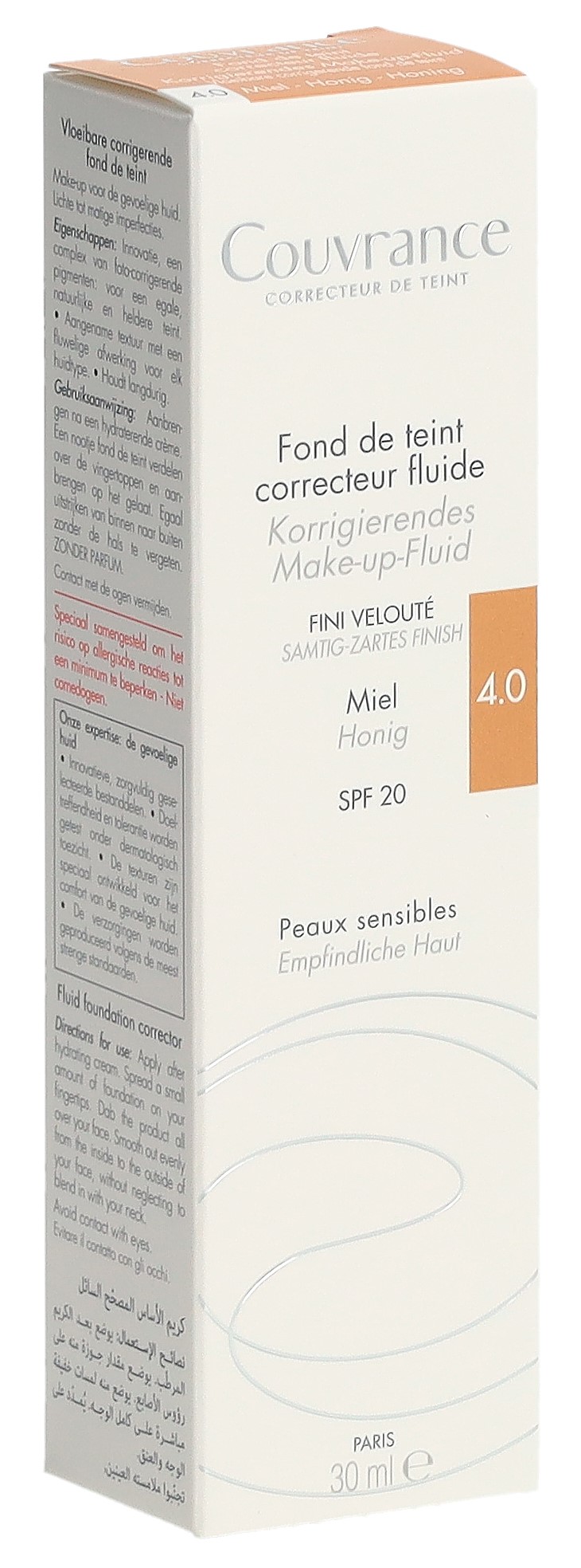 Avene Couvrance Fluid Honig 4.0 30 ml