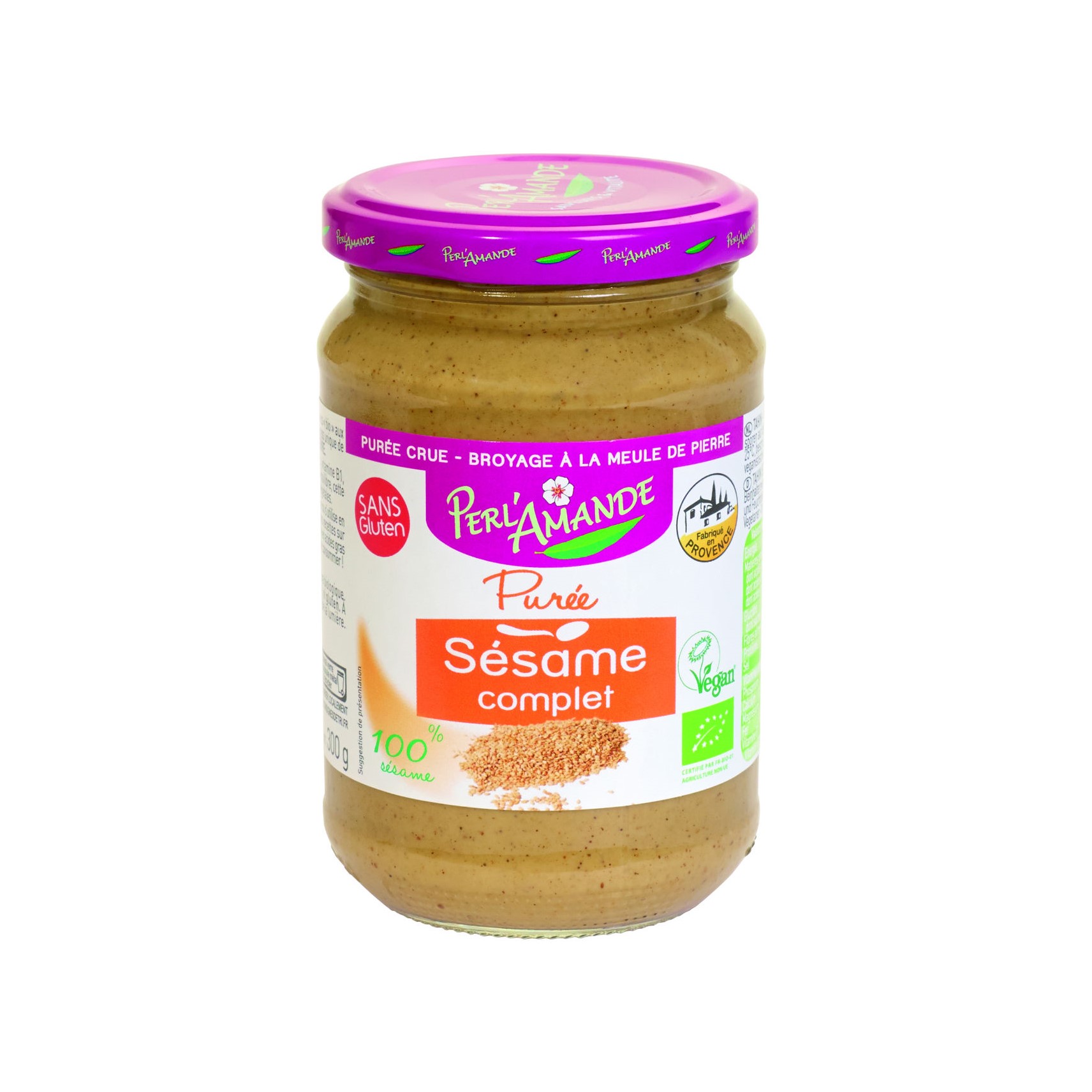 Perlamande Sesammus ungeschält Glas 280 g