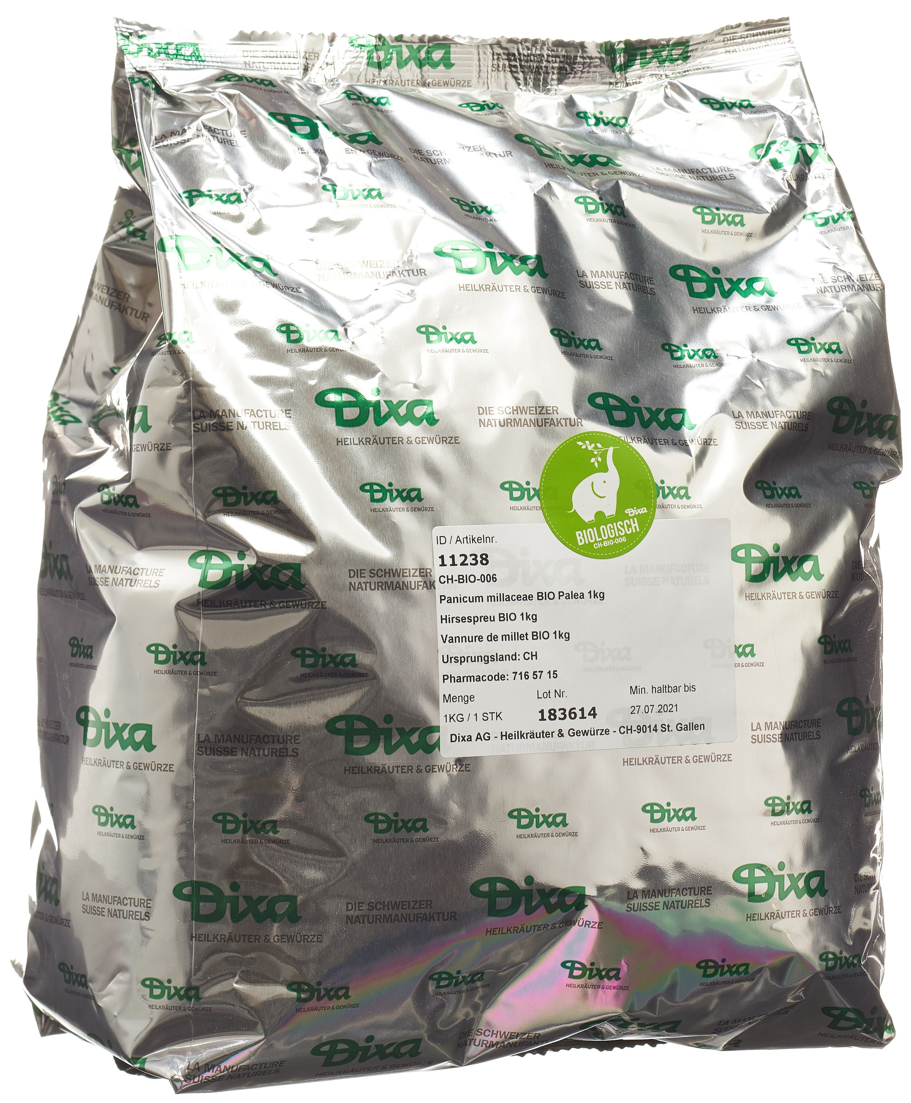 Dixa Hirsespreu BIO 1 kg