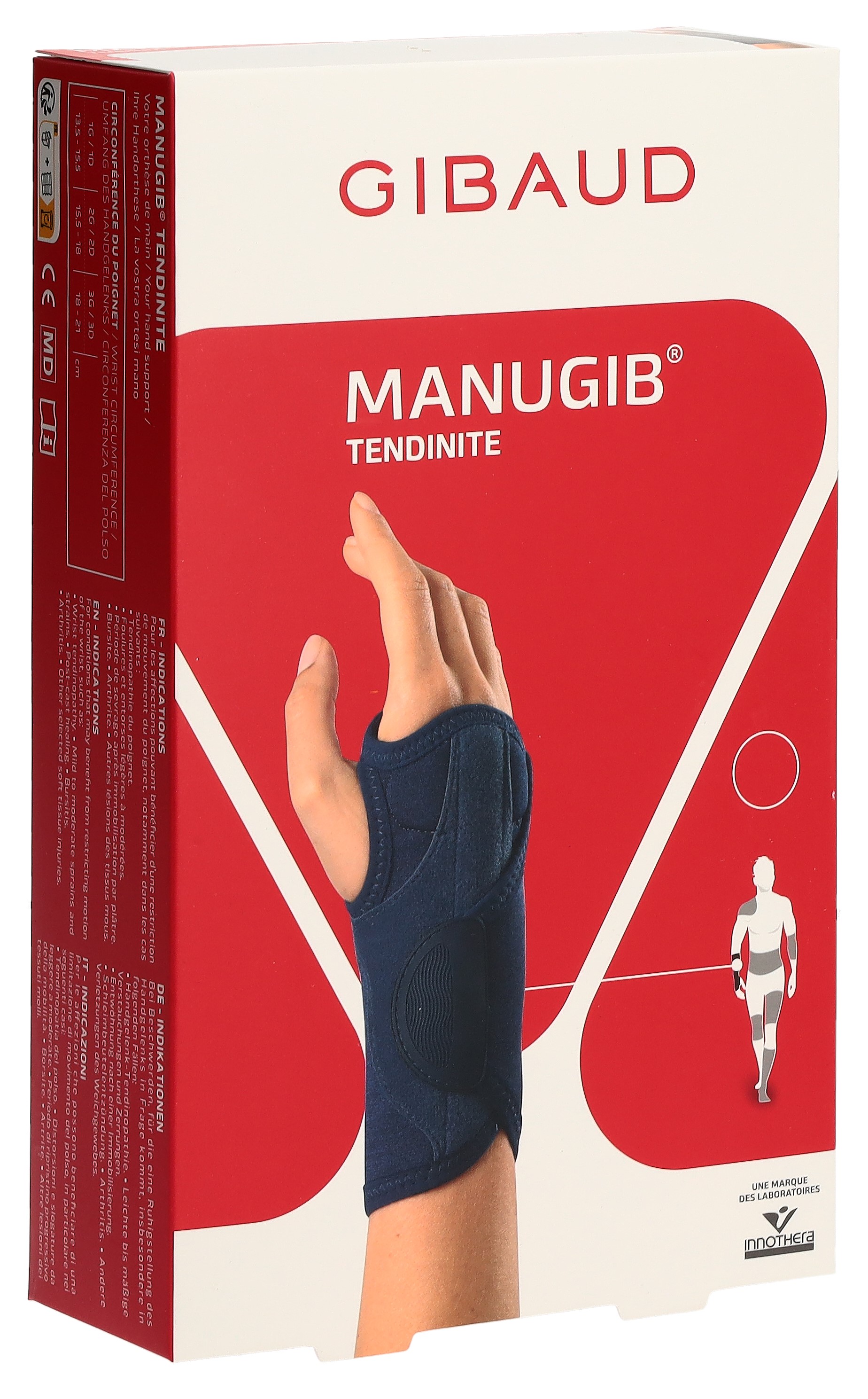 GIBAUD Manugib Hand-Sehnenentzündung 1L 13.5-15.5cm links