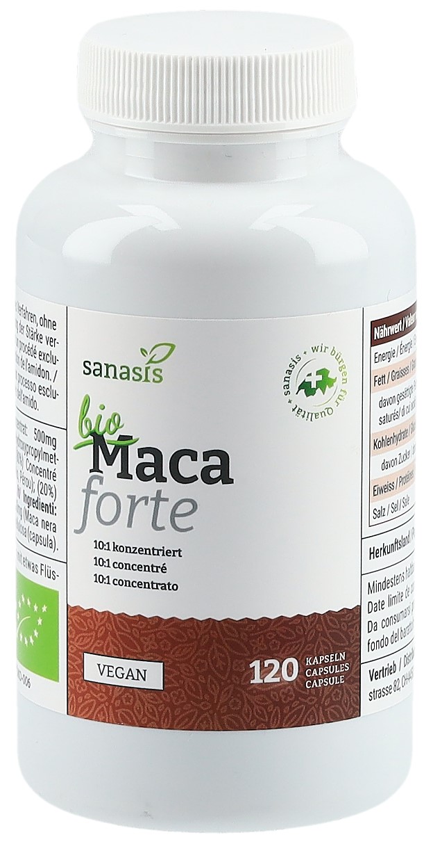 sanasis Maca Forte Kaps Bio Ds 120 Stk