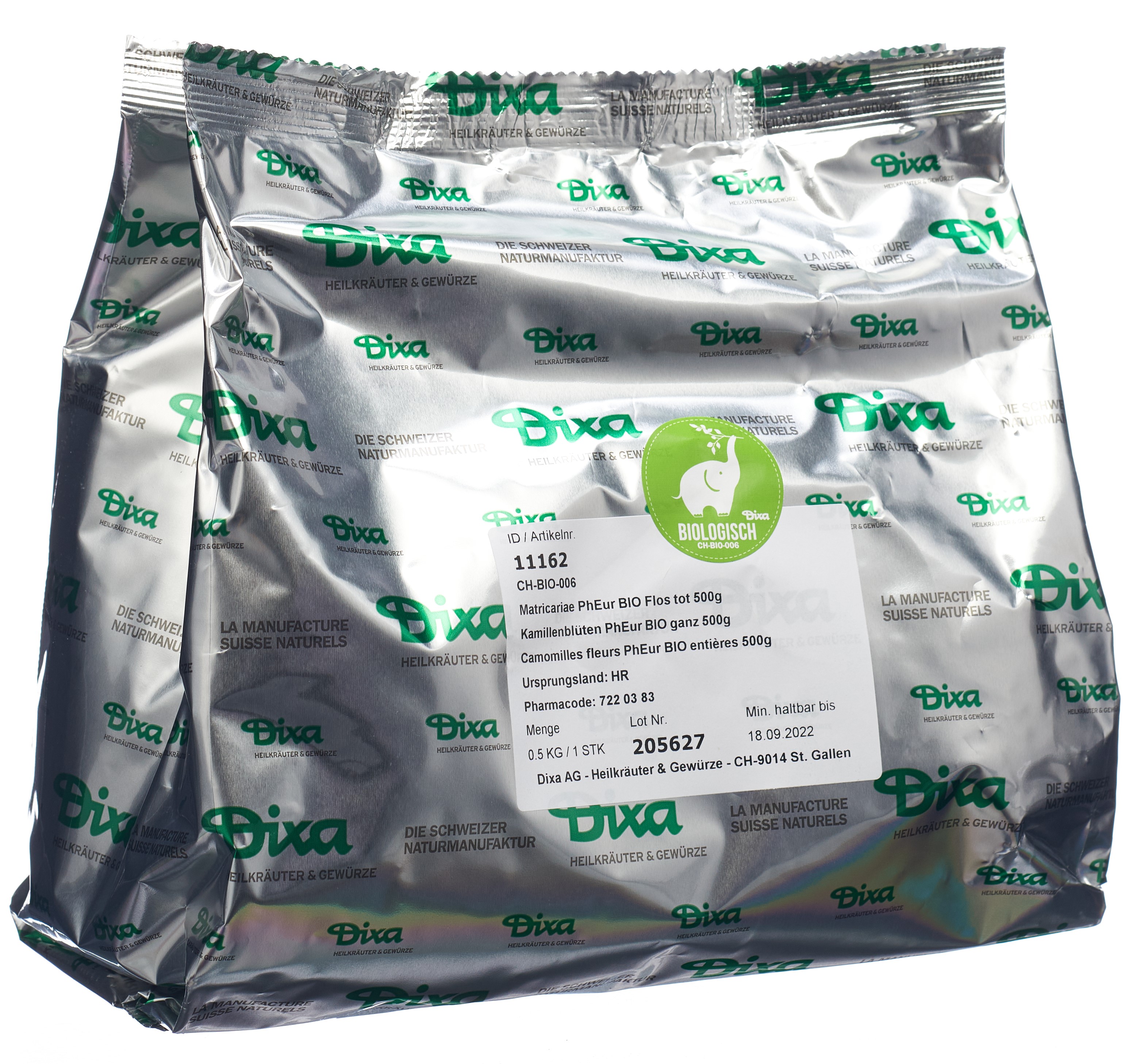 KAMILLEN Blüten BIO 500g (Matricaria flos)