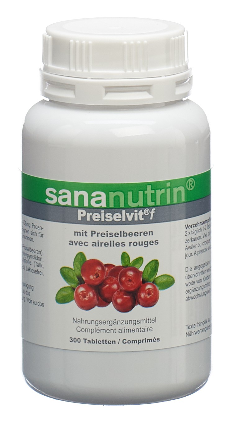 SANANUTRIN Preiselvit f Tabl Ds 300 Stk