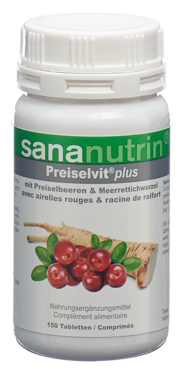 SANANUTRIN Preiselvit plus Tabl Ds 150 Stk
