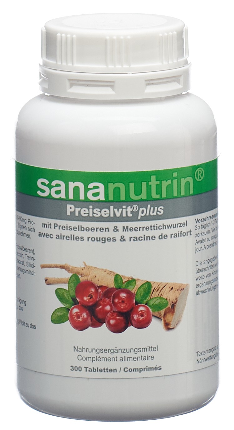 SANANUTRIN Preiselvit plus Tabl Ds 300 Stk