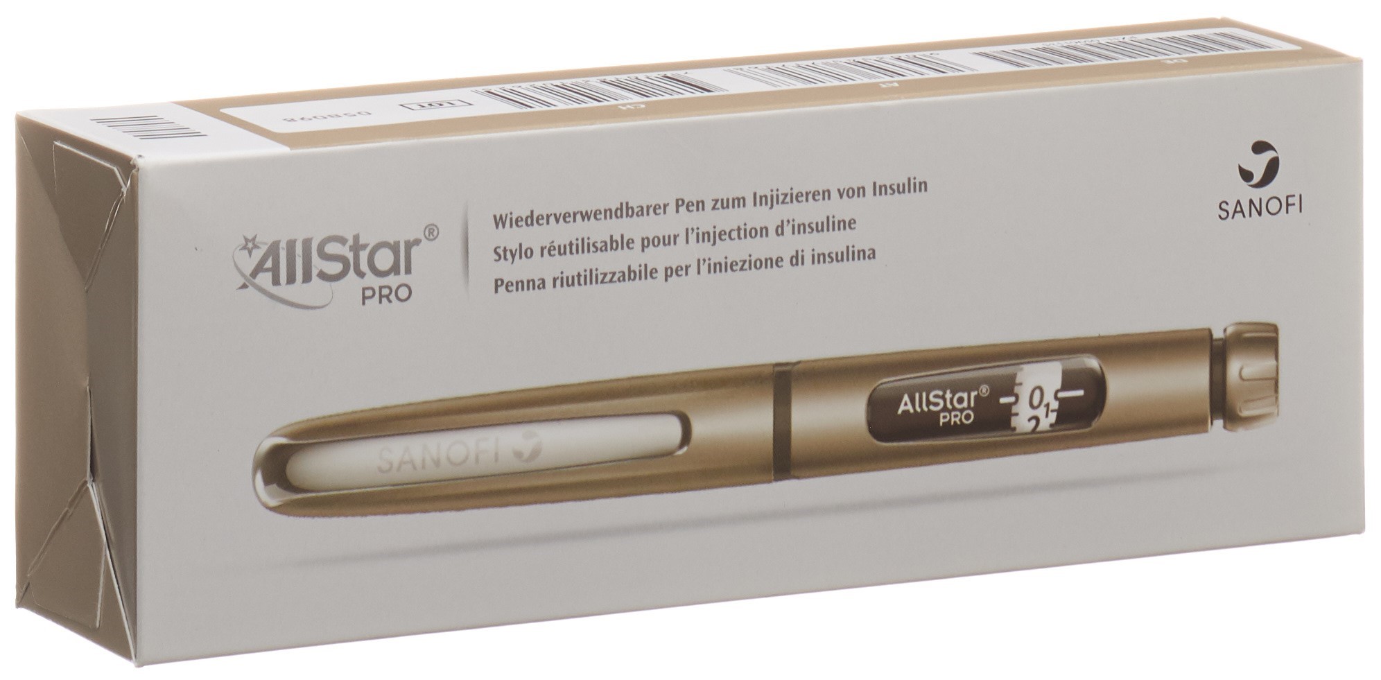 AllStar Pro Lantus/Apidra/Insuman Insulinpen silber