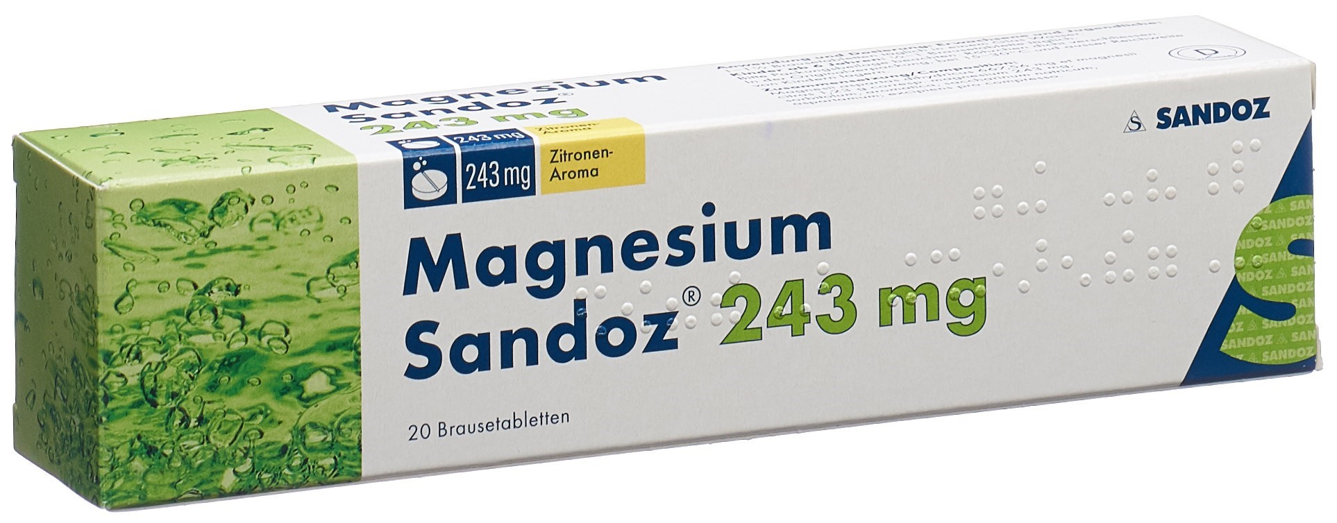 Magnesium Sandoz cpr eff 20 pce