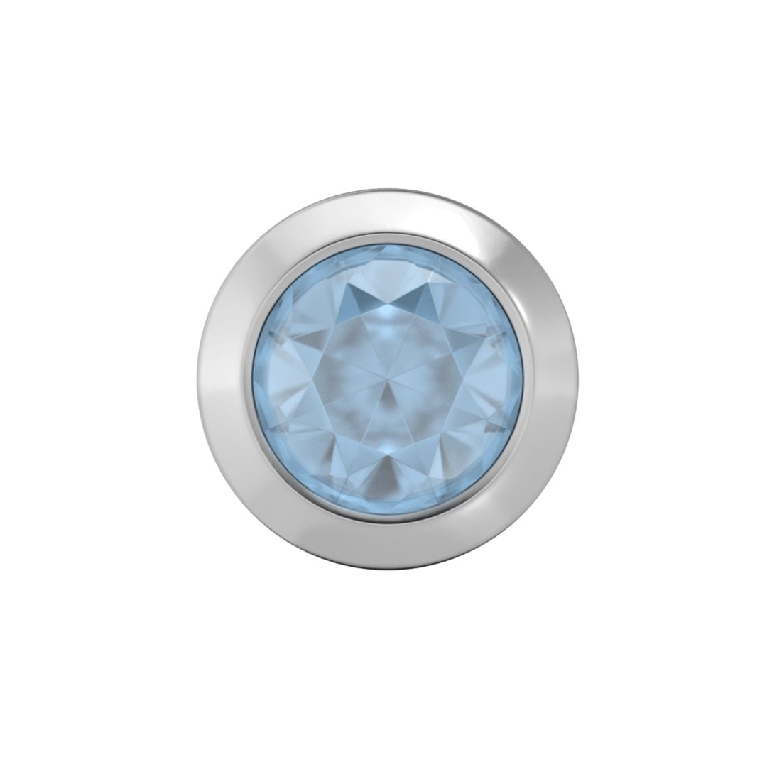 STUDEX 75063 Bezel Aquamarin 4mm weiss 1 Paar x 2 Stk