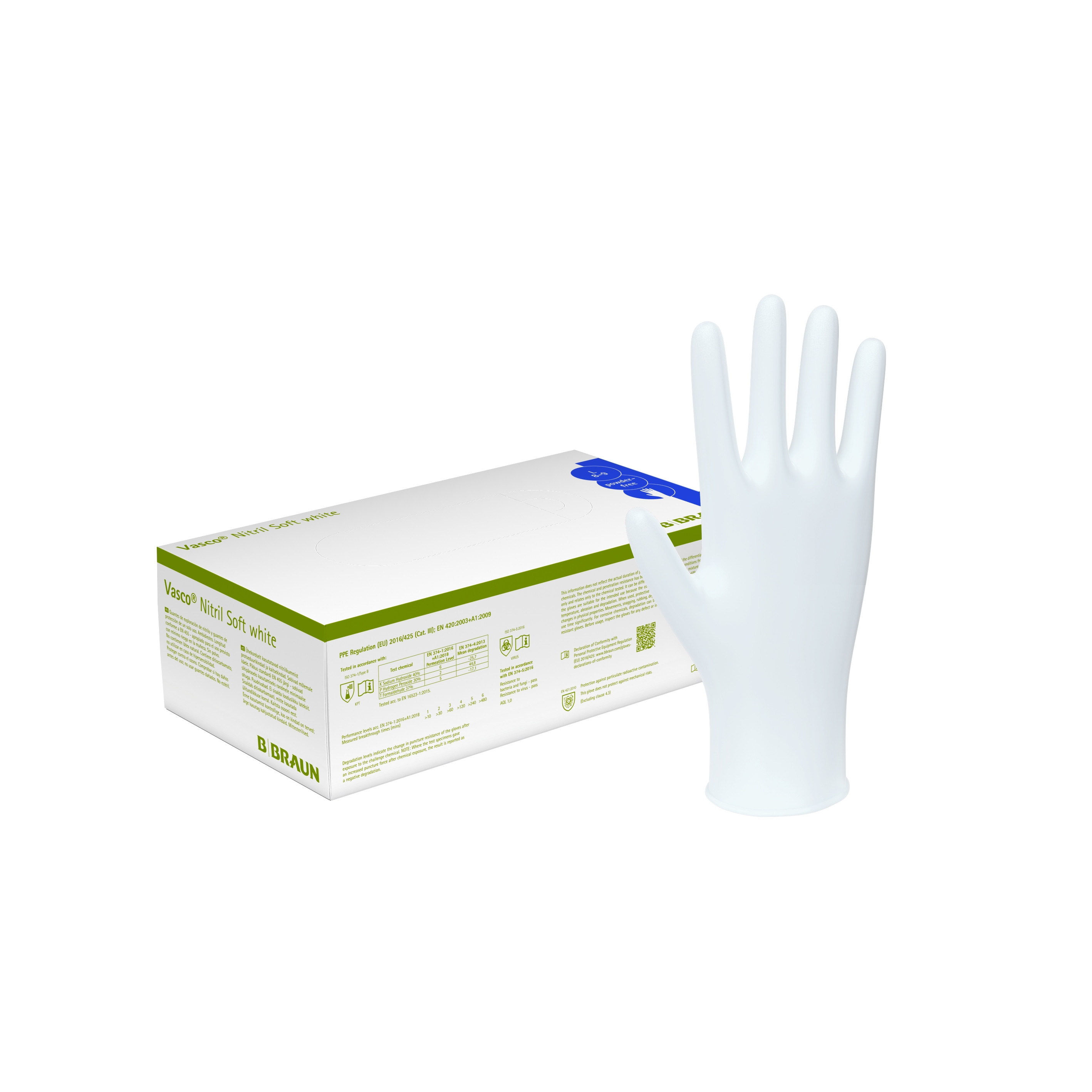 Vasco Nitril Soft S white box 200 pce