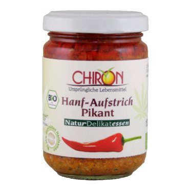 Chiron Hanfaufstrich Pikant Bio Glas 135 g