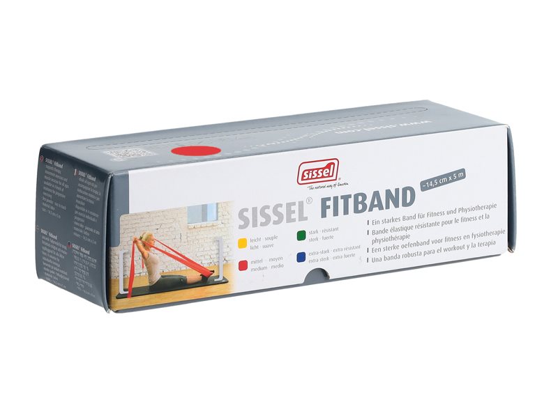 SISSEL Fitband 14.5cmx5m rot mittel