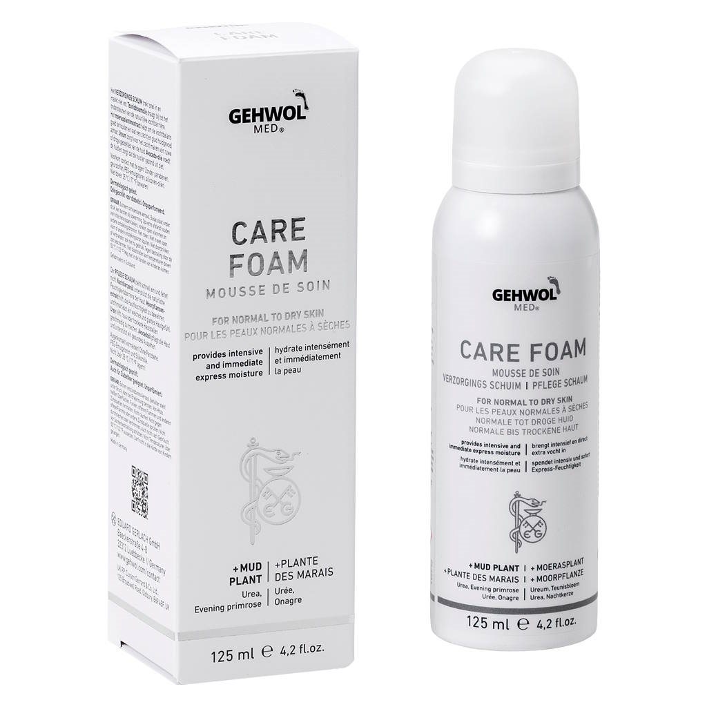 Gehwol MED mousse de soin englisch/französisch/niederländisch/deutsch Ds 125 ml