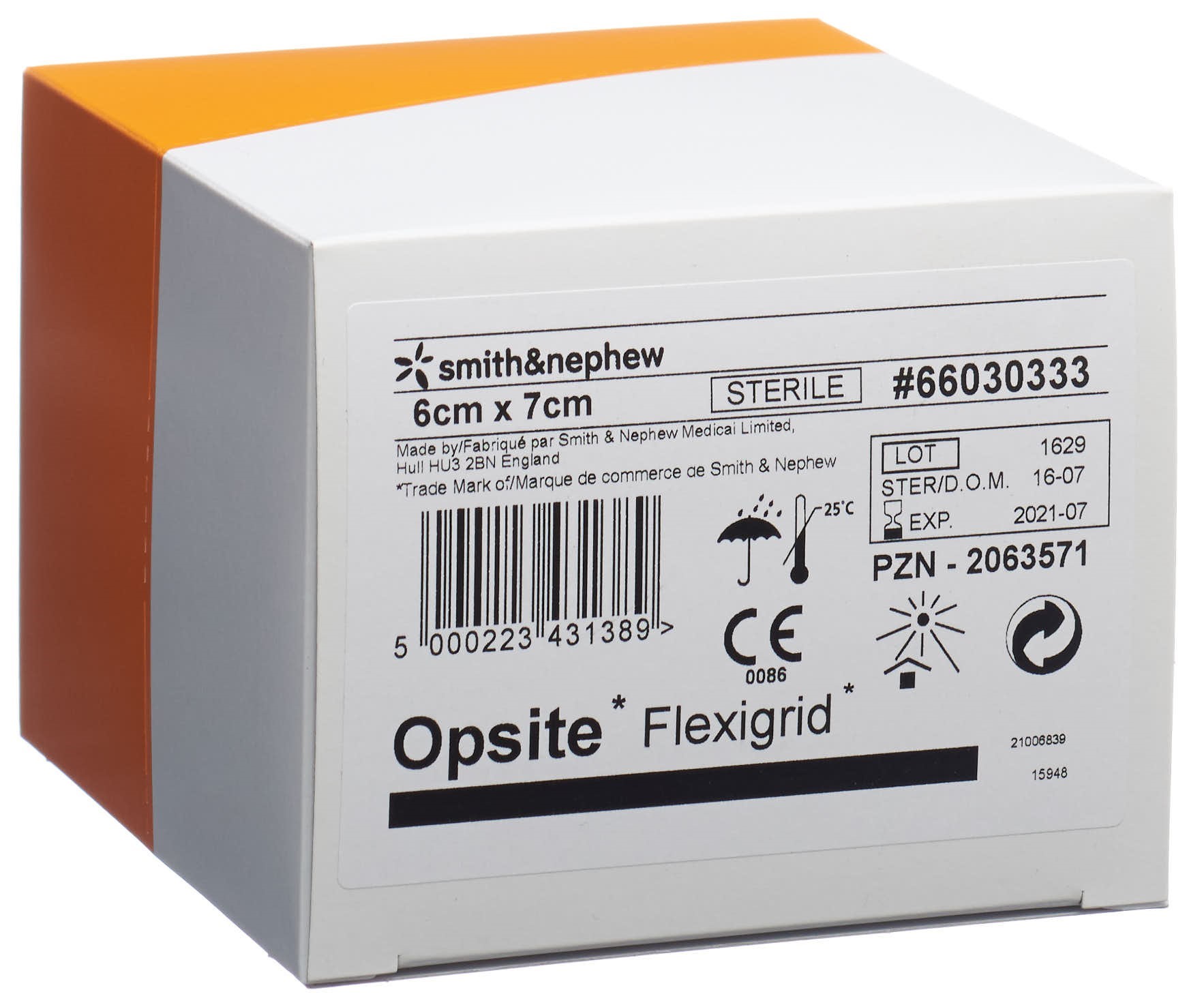 OPSITE FLEXIGRID film transparent 6x7cm 6 x 5 pce