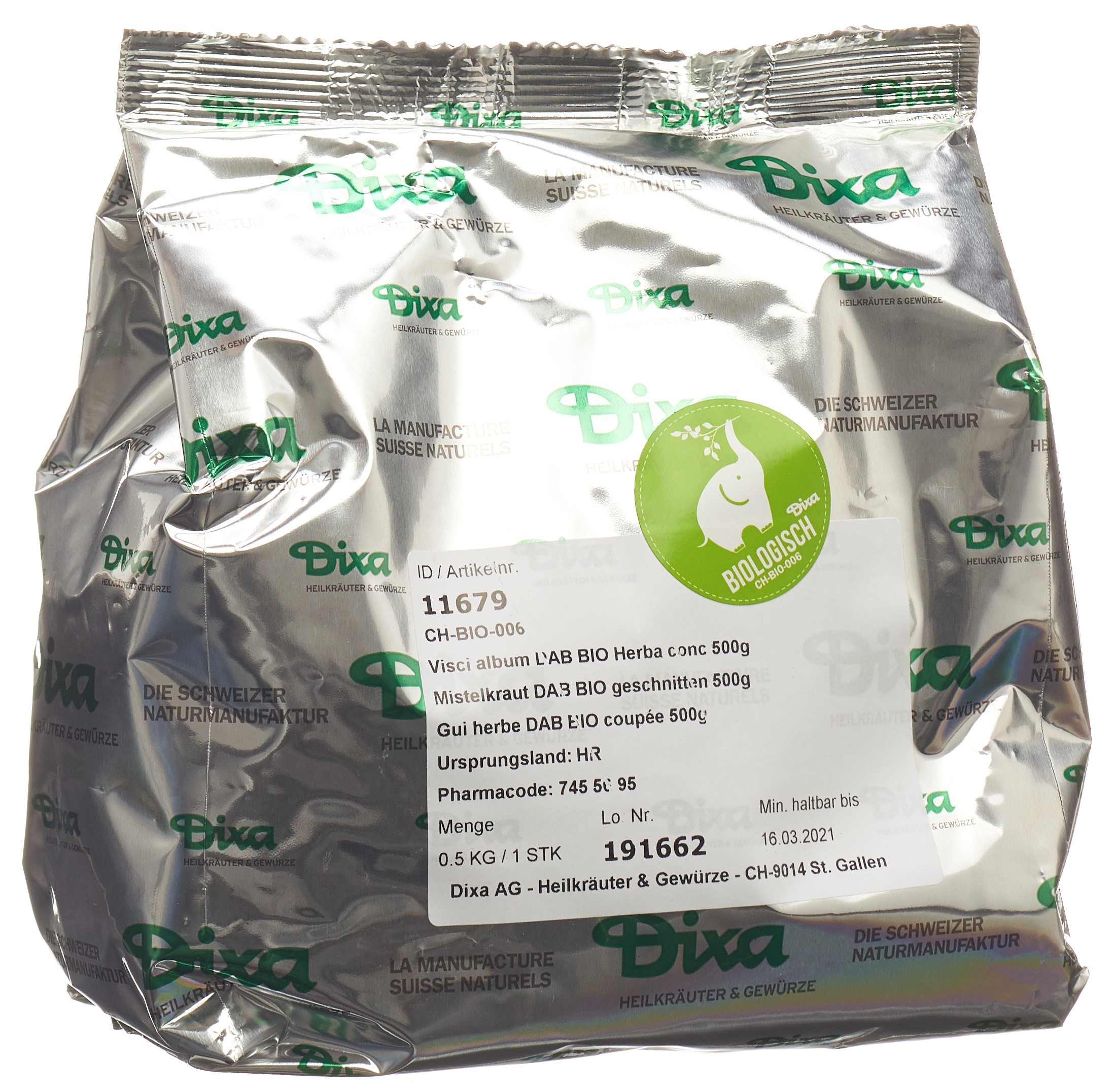 Dixa Gui herbe DIX BIO coupée 500 g