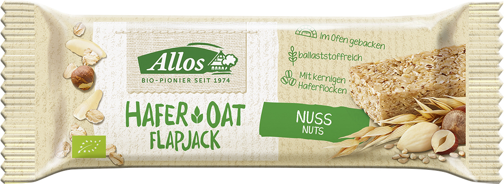 ALLOS Flapjack Hafer Nuss 50 g x 16 Stk