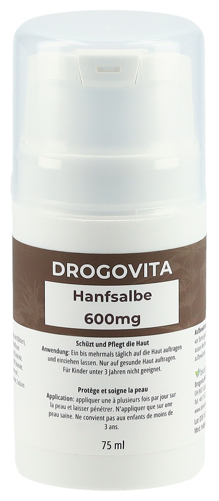 Drogovita Hanfsalbe 600 mg Disp 75 ml