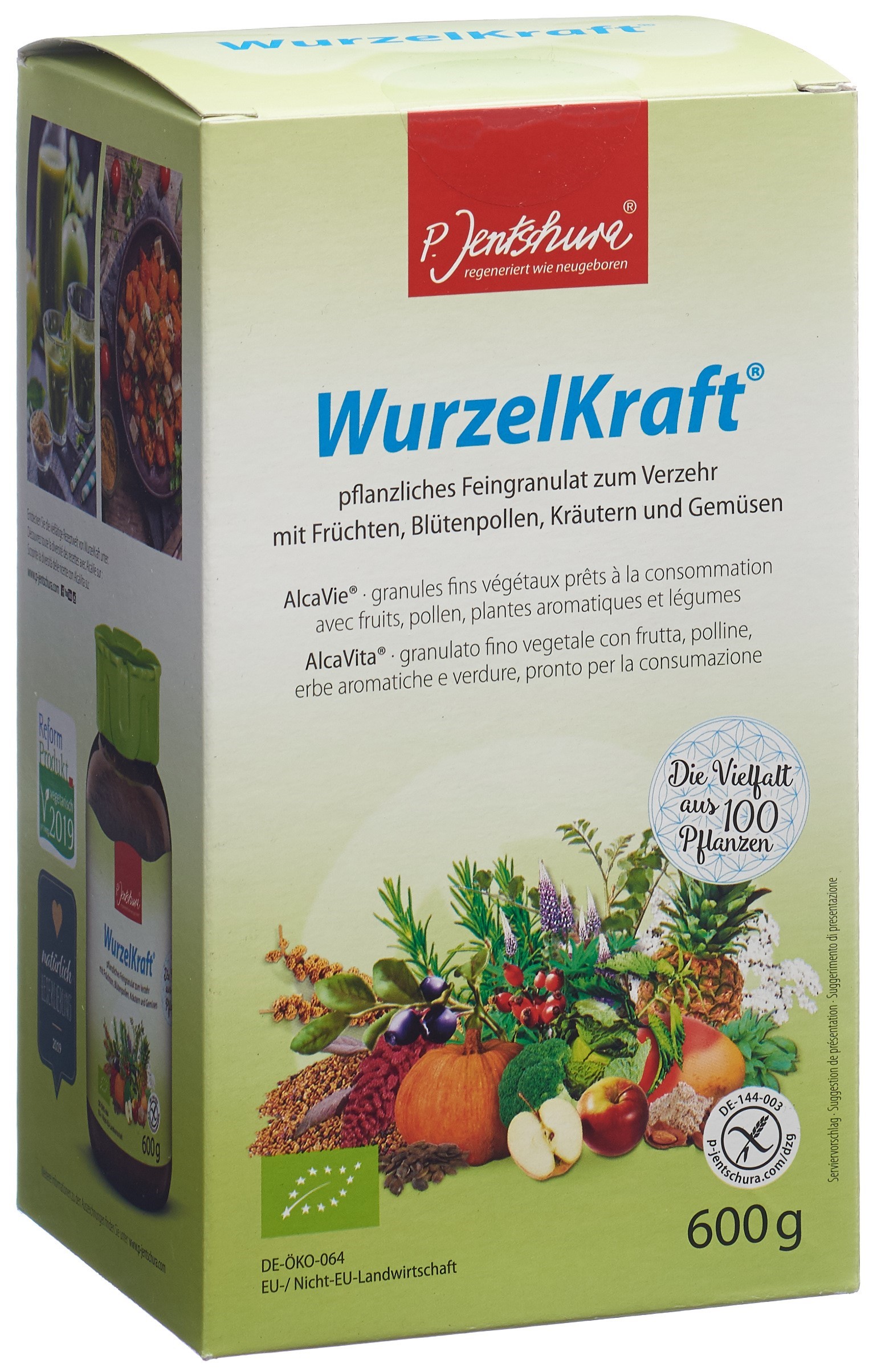 JENTSCHURA WurzelKraft Feingranulat Bio 600 g