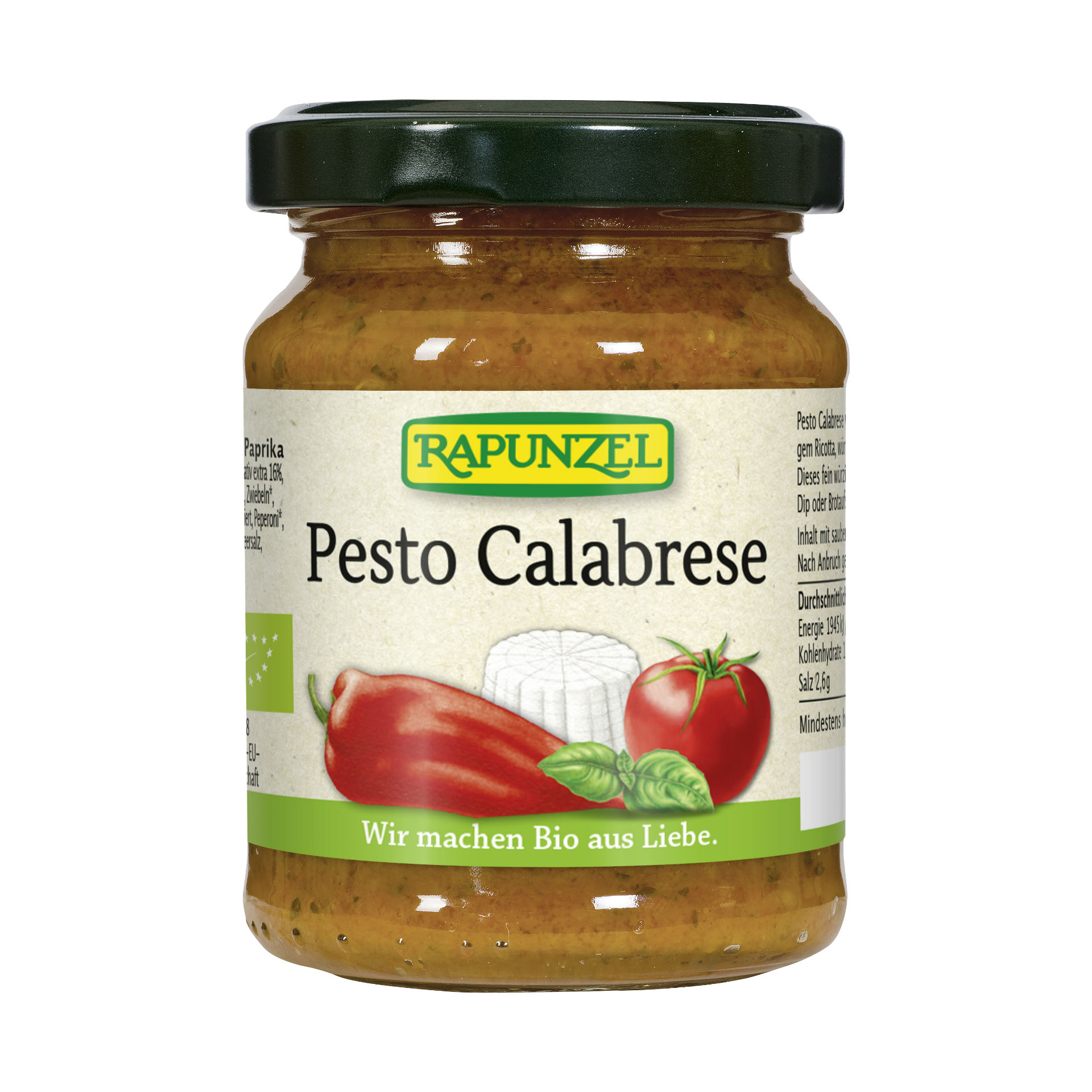 RAPUNZEL Pesto Calabrese Glas 120 g
