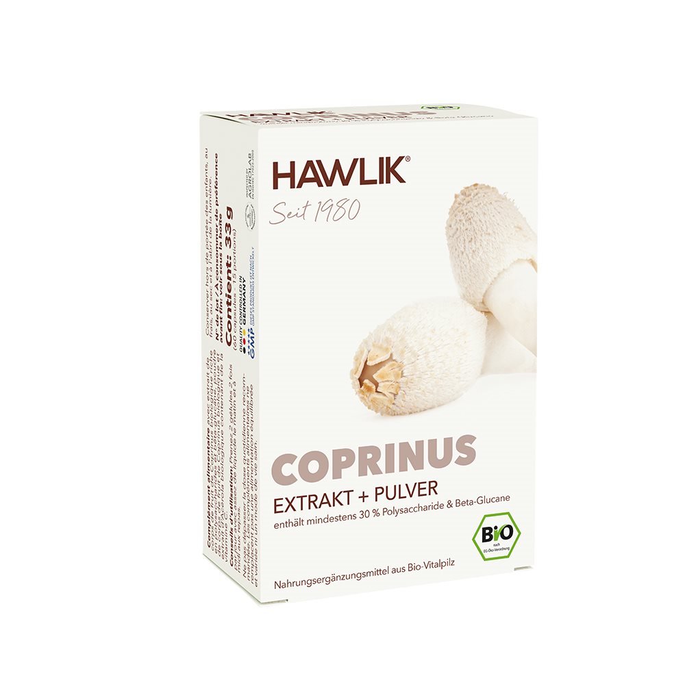 Hawlik Coprinus Extrakt und Pulver Kaps 60 Stk