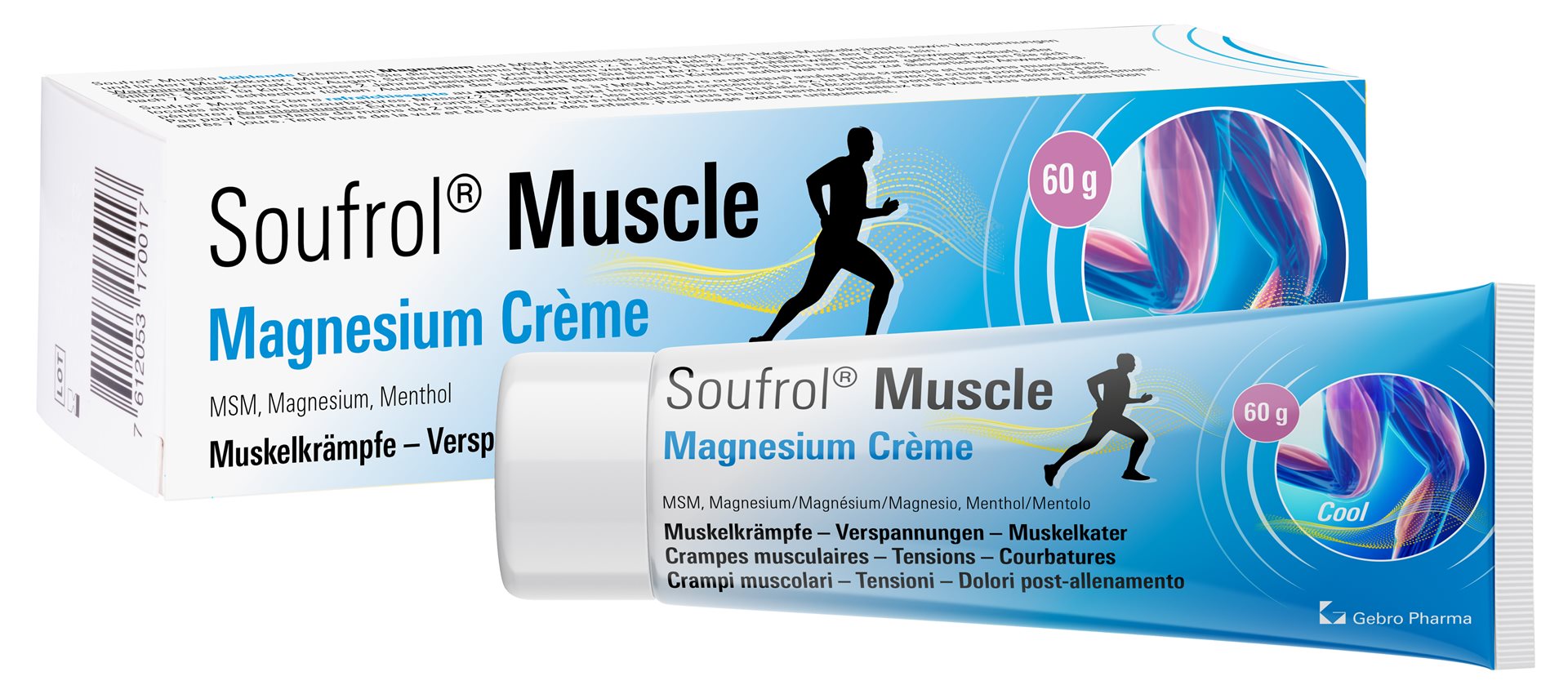 Soufrol Muscle Magnesium Creme Cool Tb 60 g