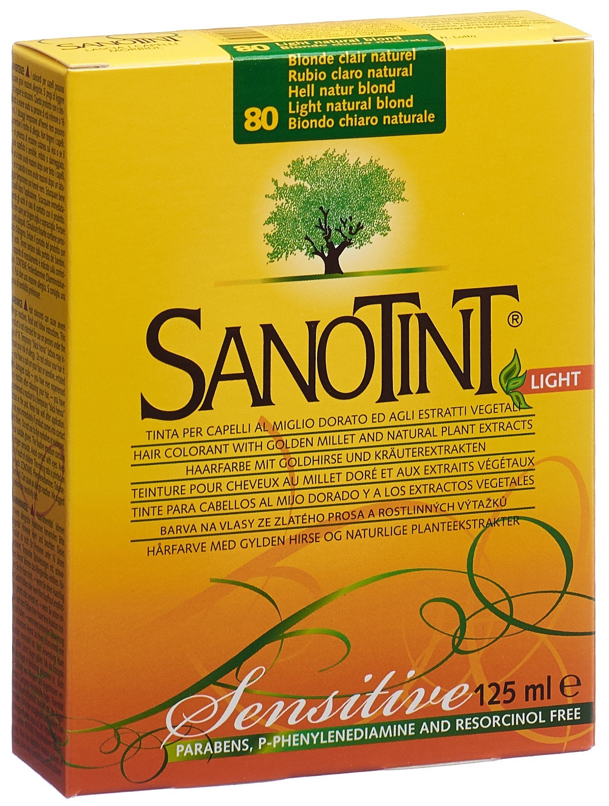Sanotint Sensitive Light teinture pour cheveux 80 blond clair naturel