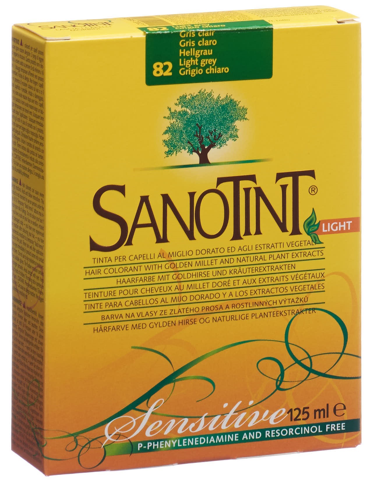 Sanotint Sensitive Light teinture pour cheveux 82 gris clair