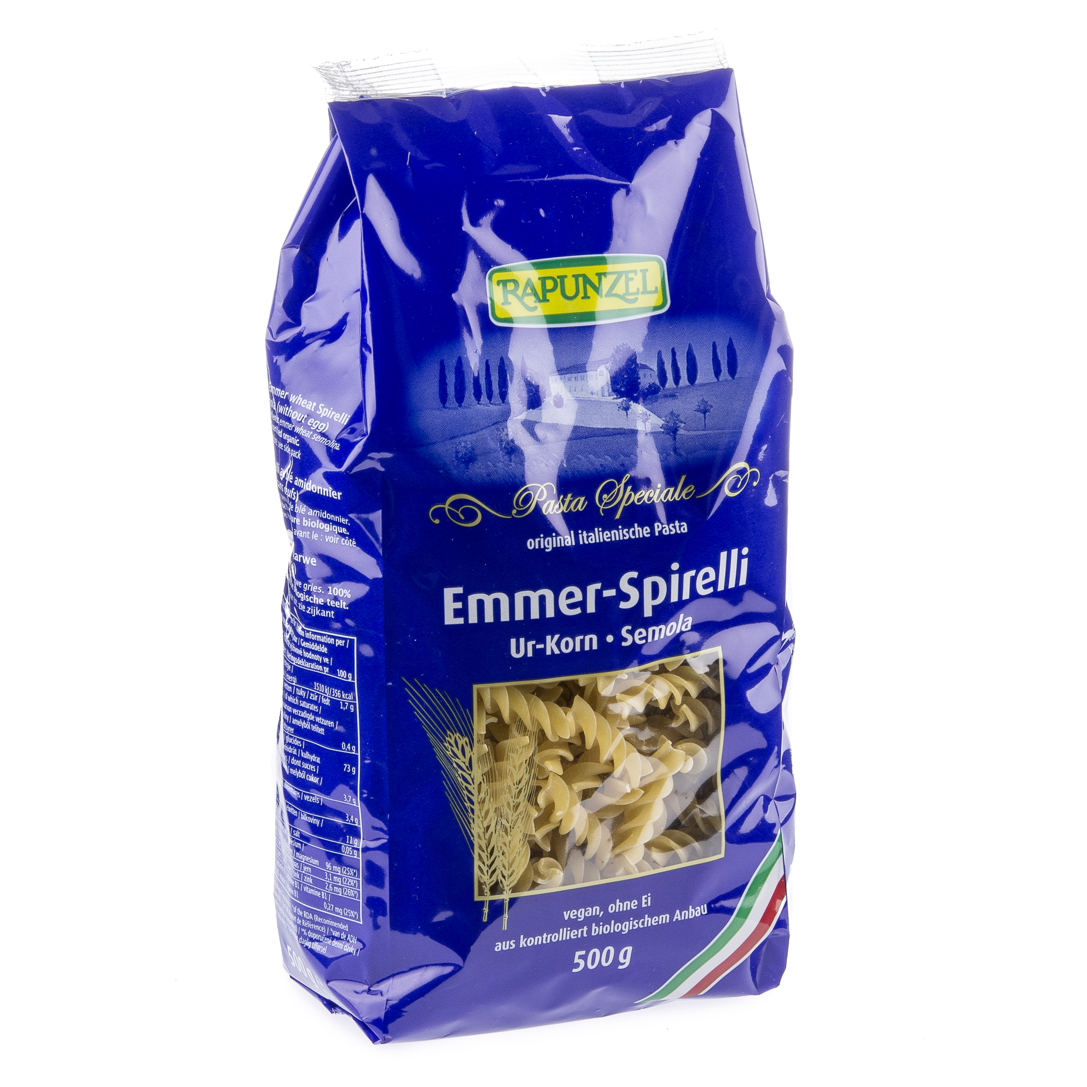 RAPUNZEL Emmer-Spirelli Urkorn-Semola Btl 500 g