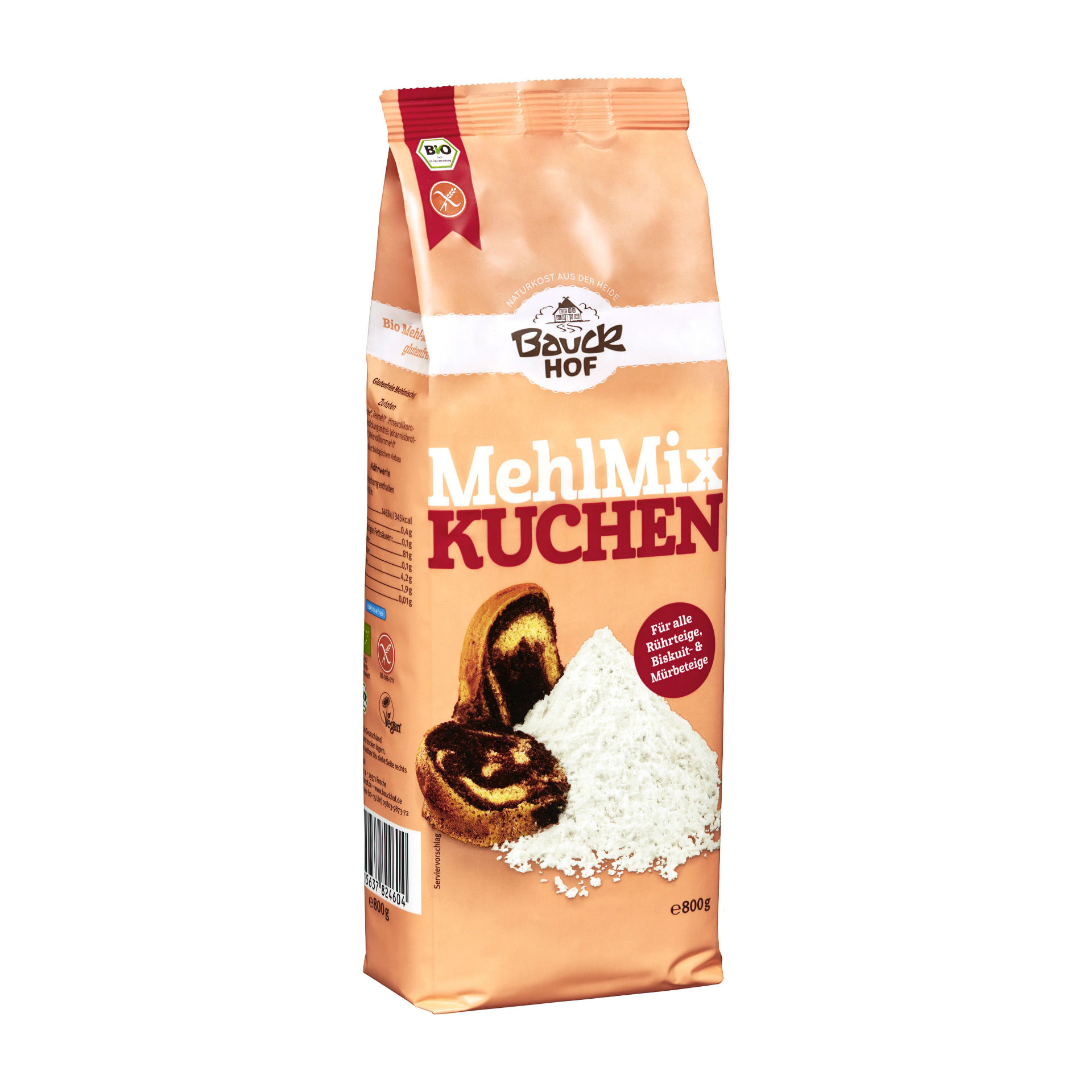 Bauckhof Mehl Mix Kuchen glutenfrei Btl 800 g