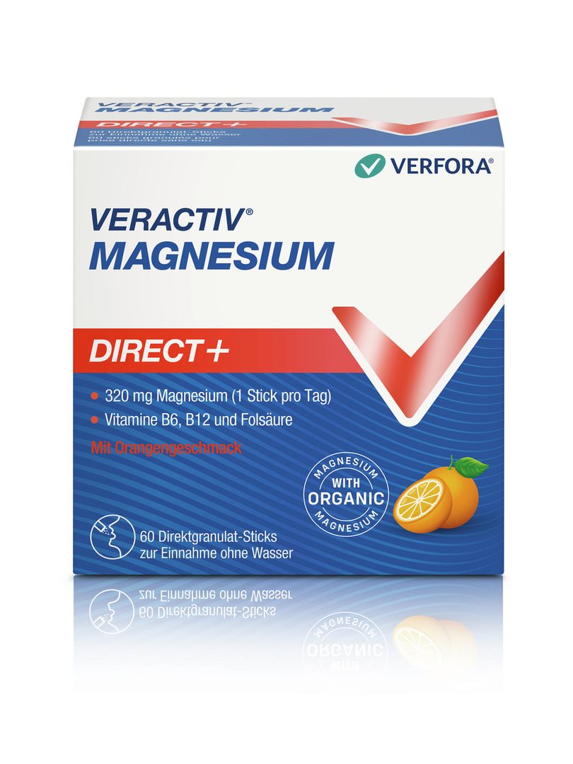 Veractiv Magnesium Direct+ Orange Stick 60 Stk