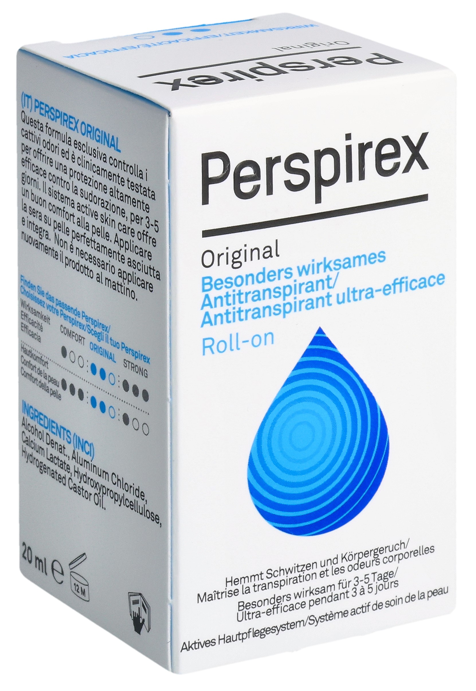 Perspirex Original Antitranspirant Neue Formel Roll-on 20 ml