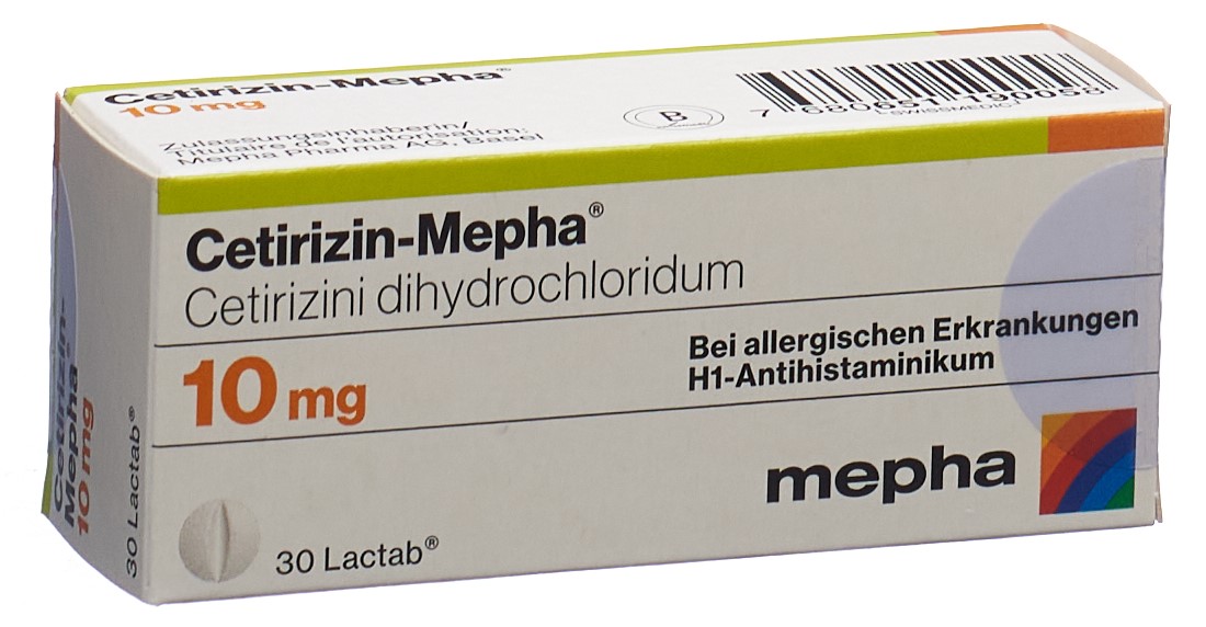 Cetirizin-Mepha Filmtabl 10 mg 30 Stk