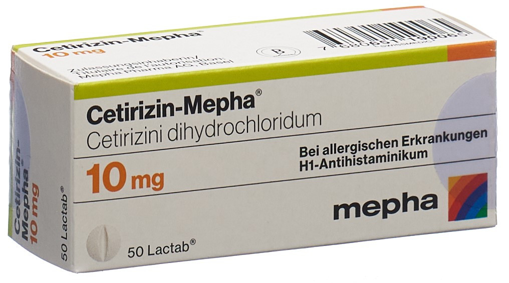 Cetirizin-Mepha Filmtabl 10 mg 50 Stk