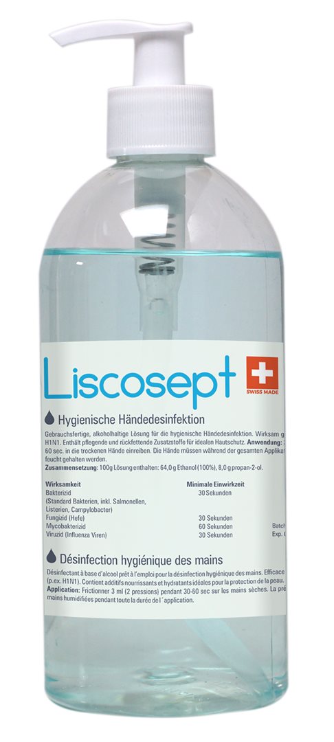 Liscosept désinfectant des mains avec pompe doseuse 500 ml