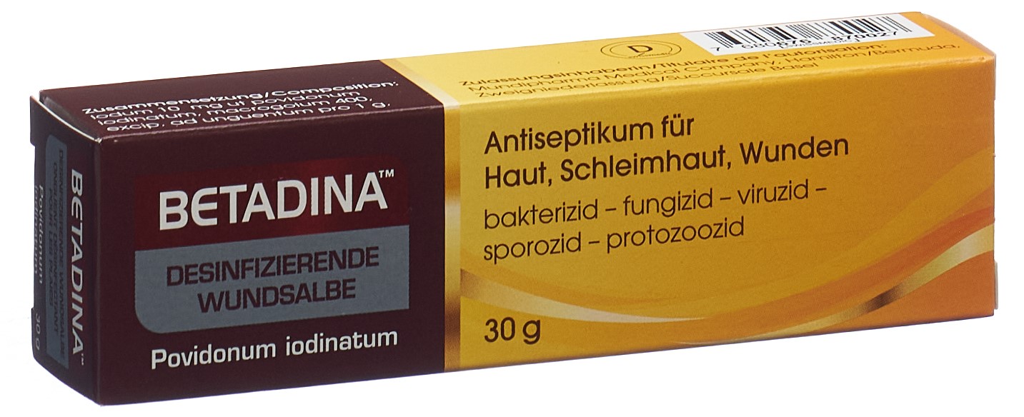BETADINA onguent désinfectant pour les plaies 10 mg/g tb 30 g