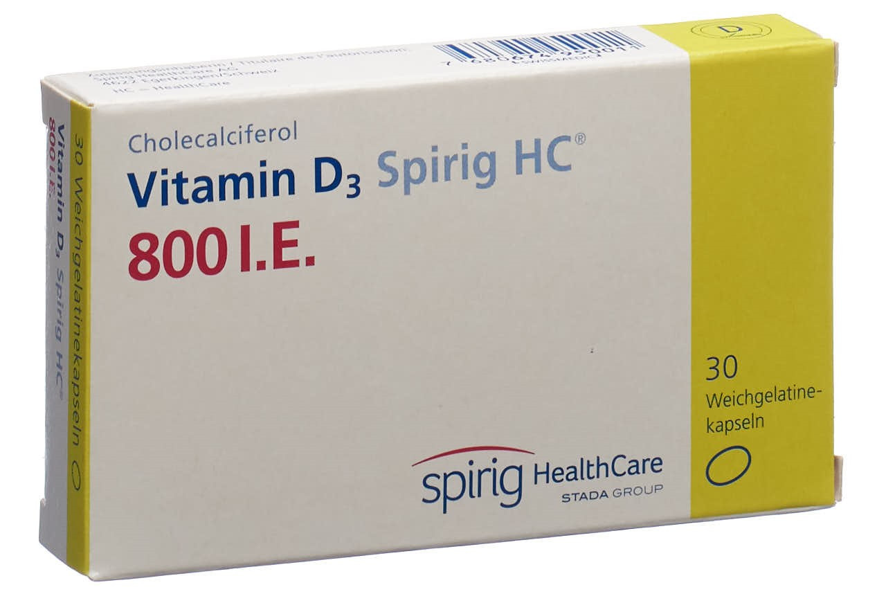 Vitamin D3 Spirig HC Weichkaps 800 IE 30 Stk