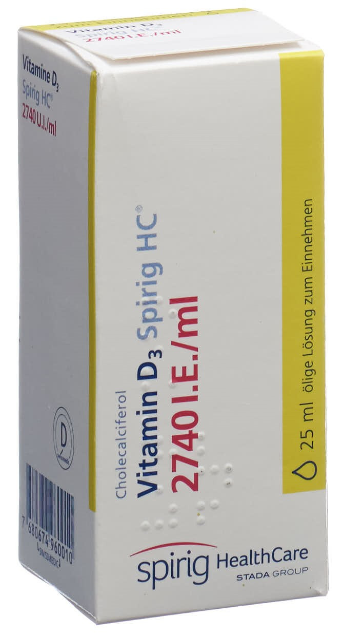 Vitamin D3 Spirig HC 2740 IE/ml ölige Lösung zum Einnehmen Fl 25 ml
