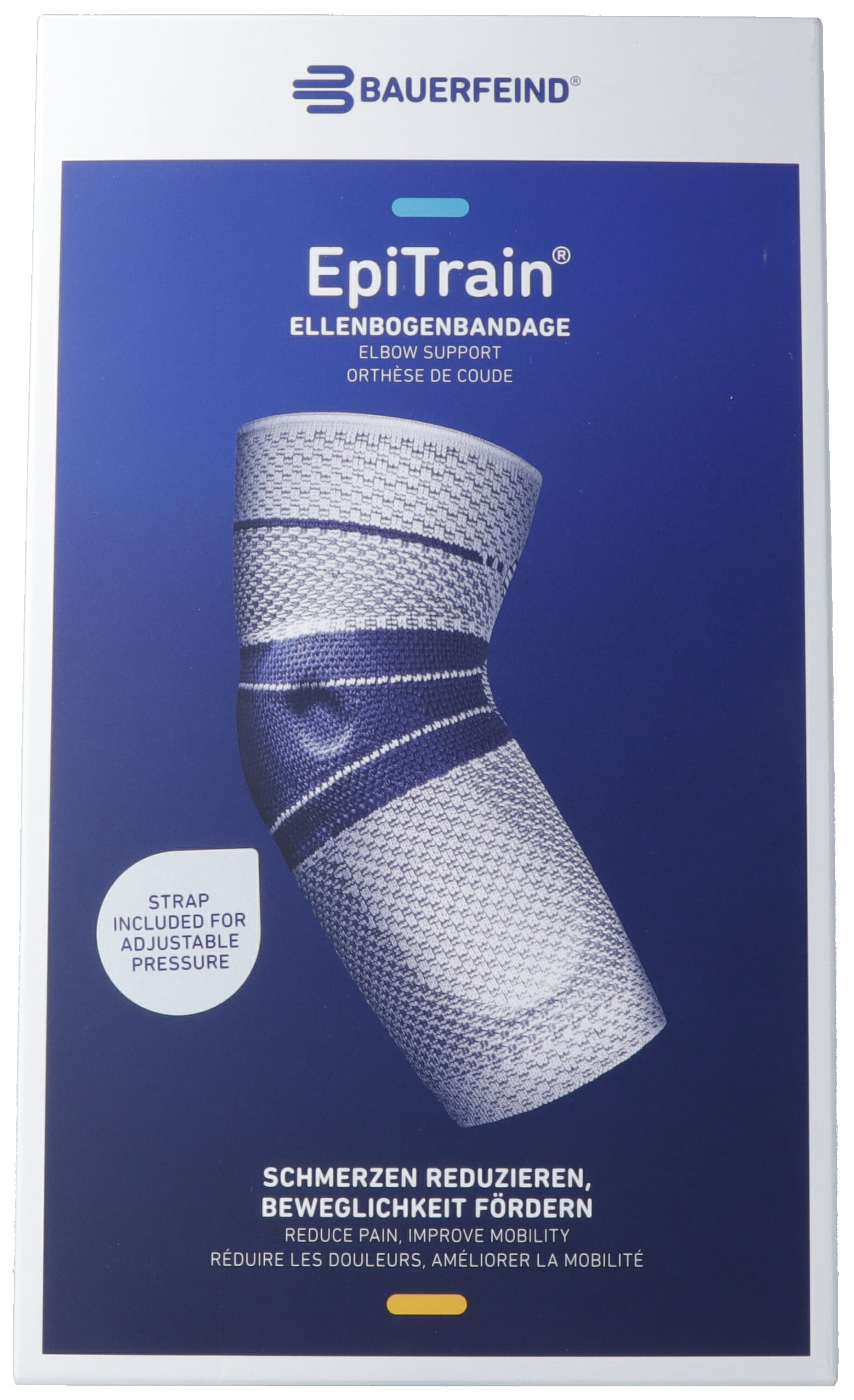 BAUERFEIND EpiTrain Aktivbandage Gr1 mit Gurt beige