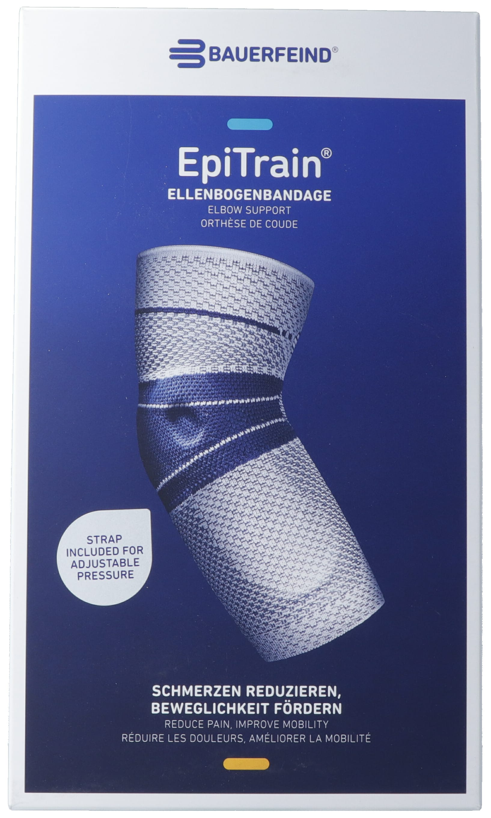 BAUERFEIND EpiTrain Aktivbandage Gr3 mit Gurt beige