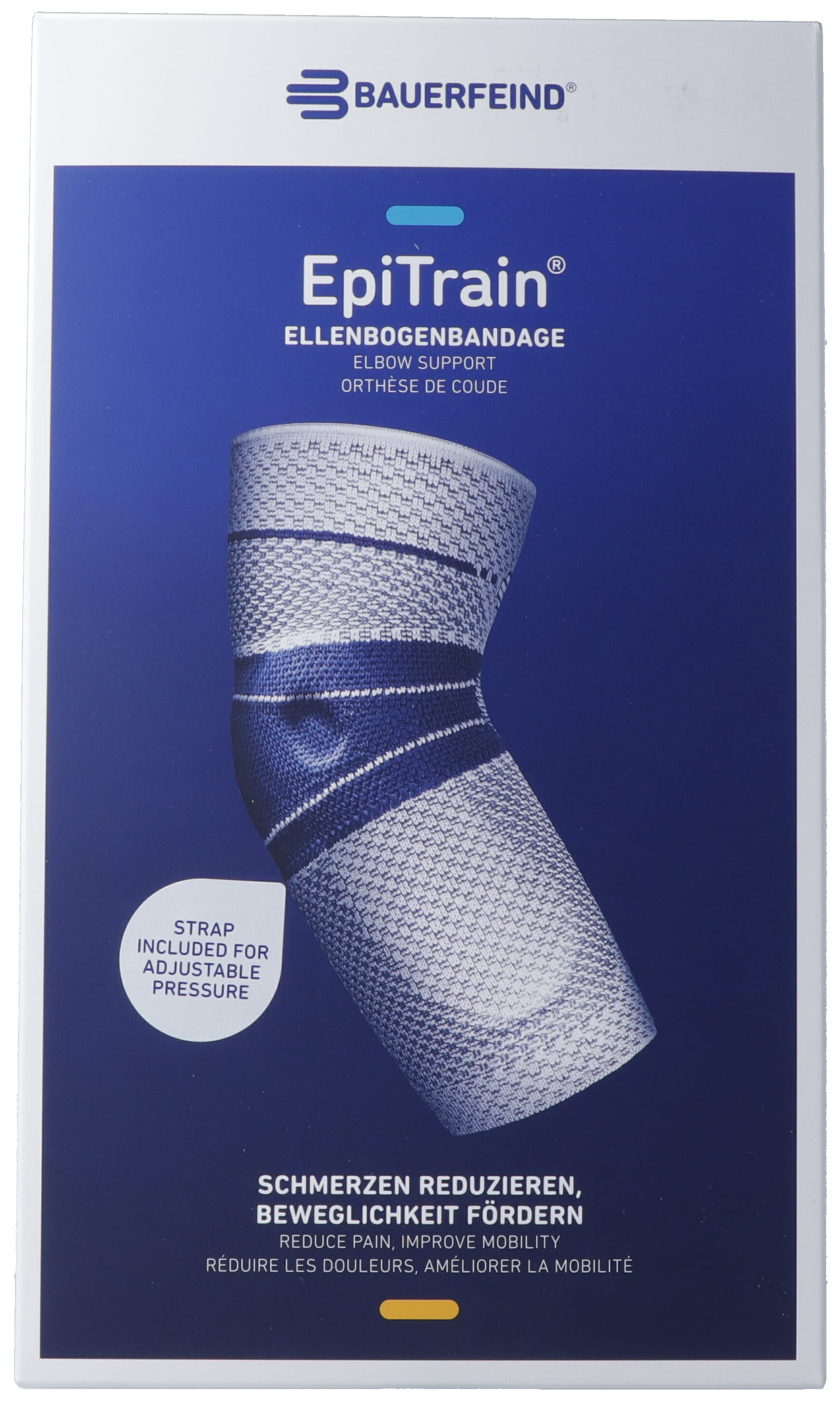 BAUERFEIND EpiTrain Aktivbandage Gr2 mit Gurt titan