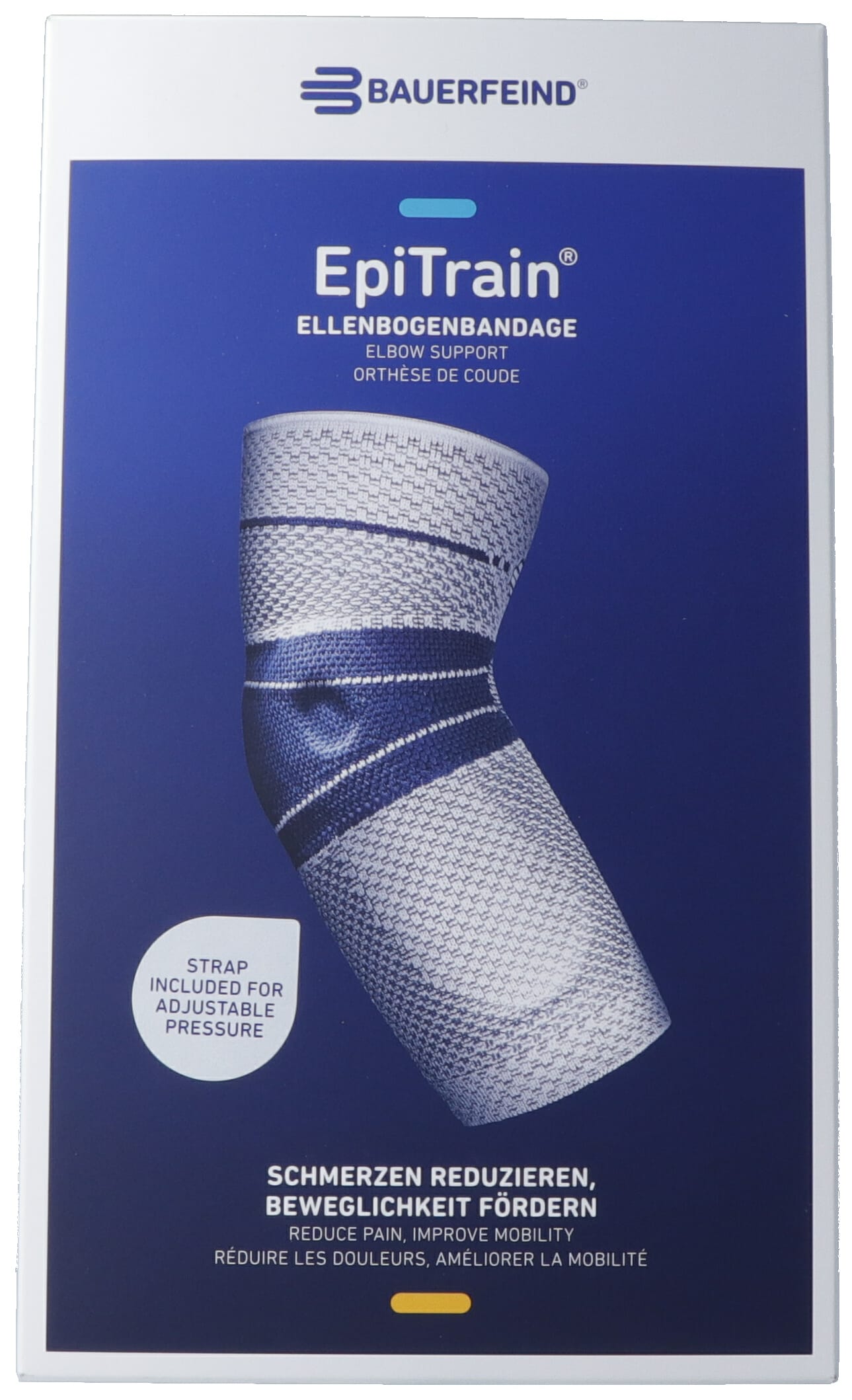 BAUERFEIND EpiTrain Aktivbandage Gr5 mit Gurt titan