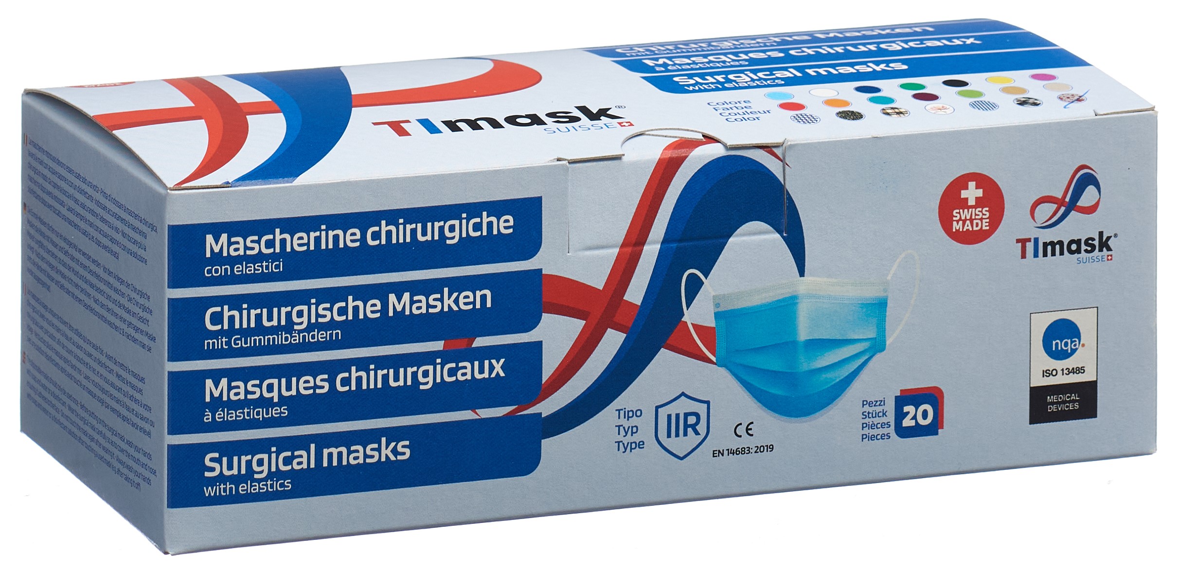 TImask Masque médical jetable type IIR Saint-Valentin 20 pce