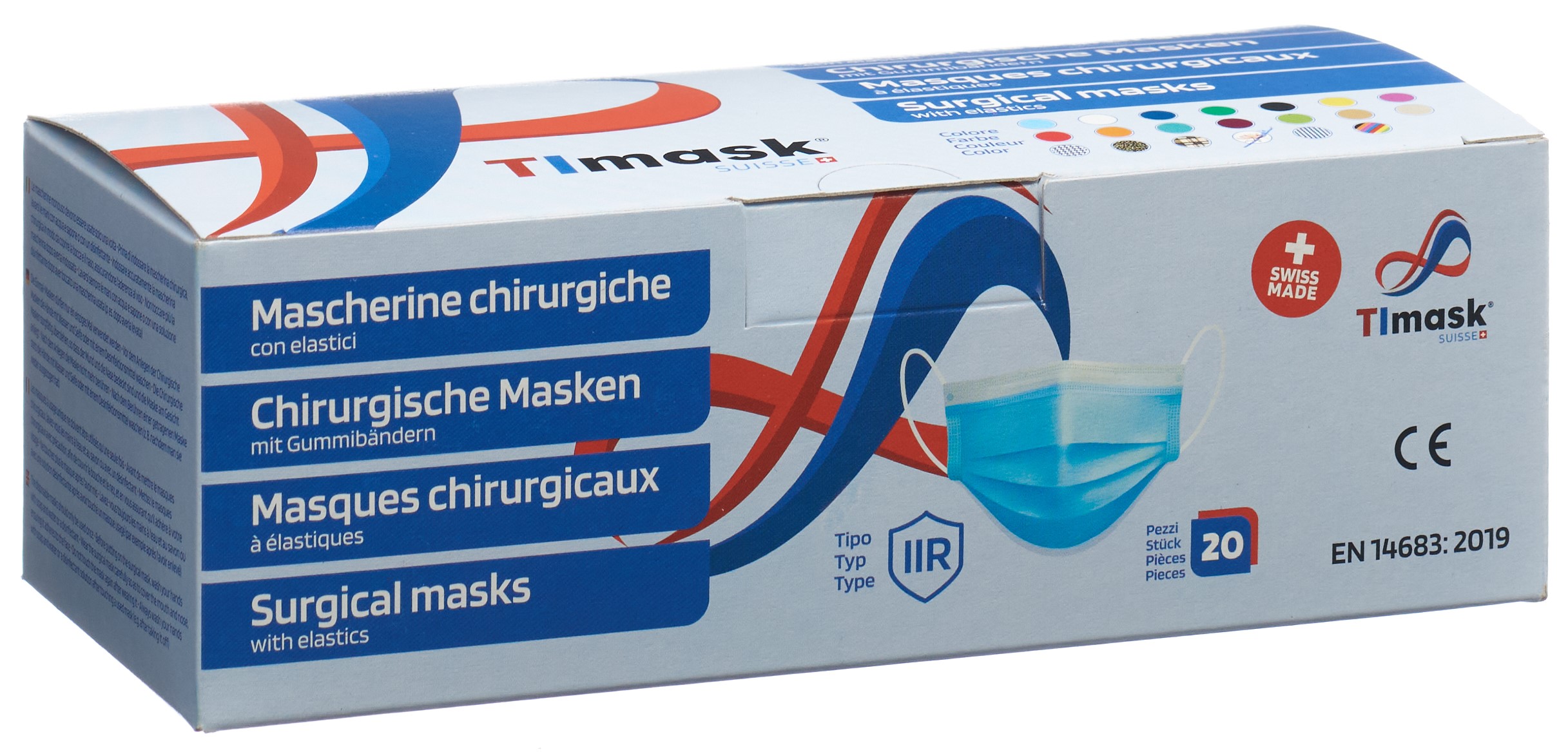 TImask Einweg-Medizinmaske Typ IIR Frühling 20 Stk