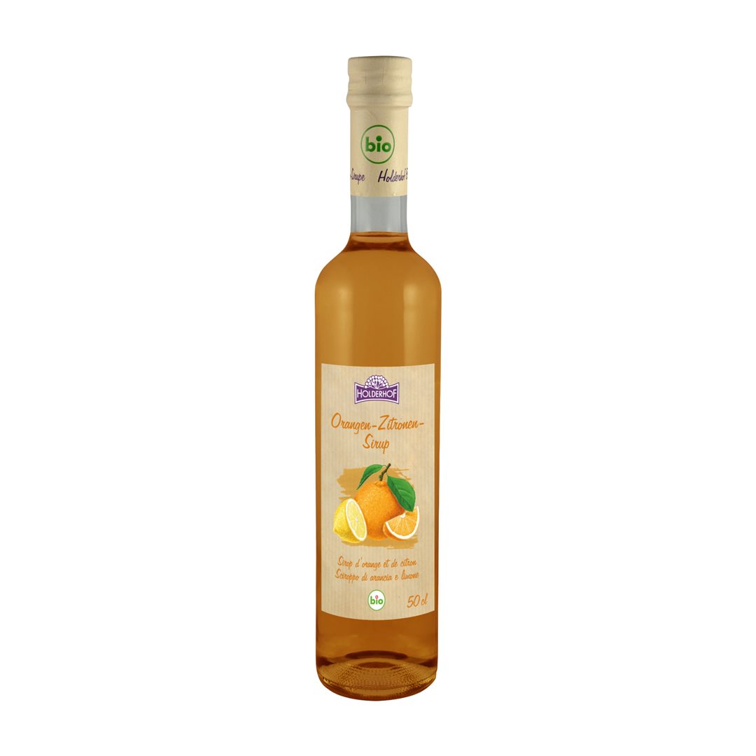 HOLDERHOF Orangen Zitronensirup Bio Glasfl 5 dl