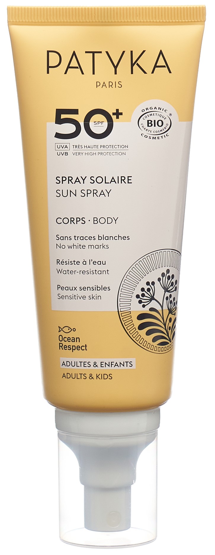 Patyka Sunscreen Sonnencreme Körper SPF50 100 ml