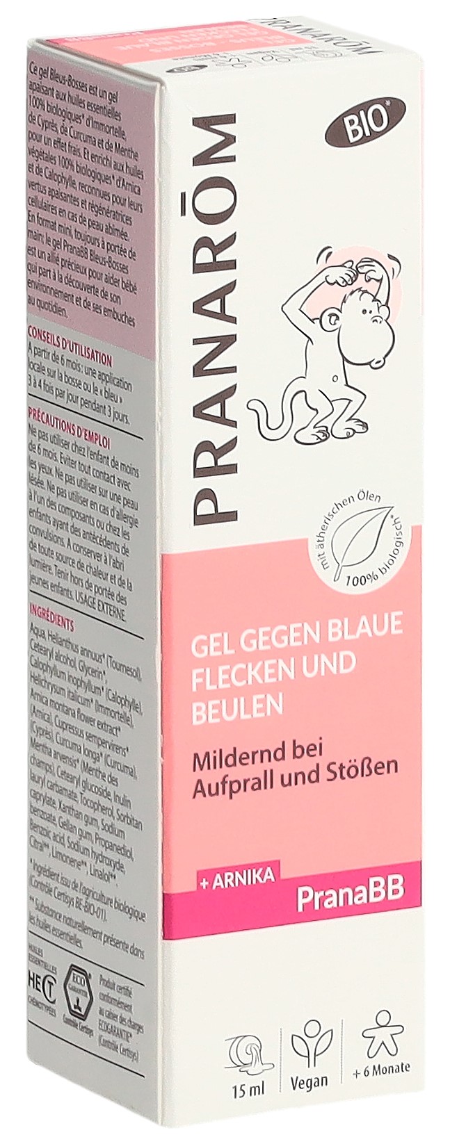 PRANAROM PranaBB Gel Prellungen Beulen Bio Eco Tb 15 ml