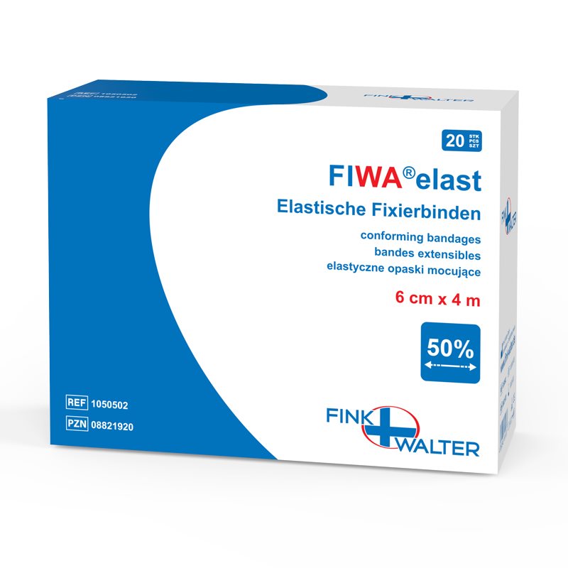 FIWA elast pansements de fixation 6cmx4m rouleau 20 pce