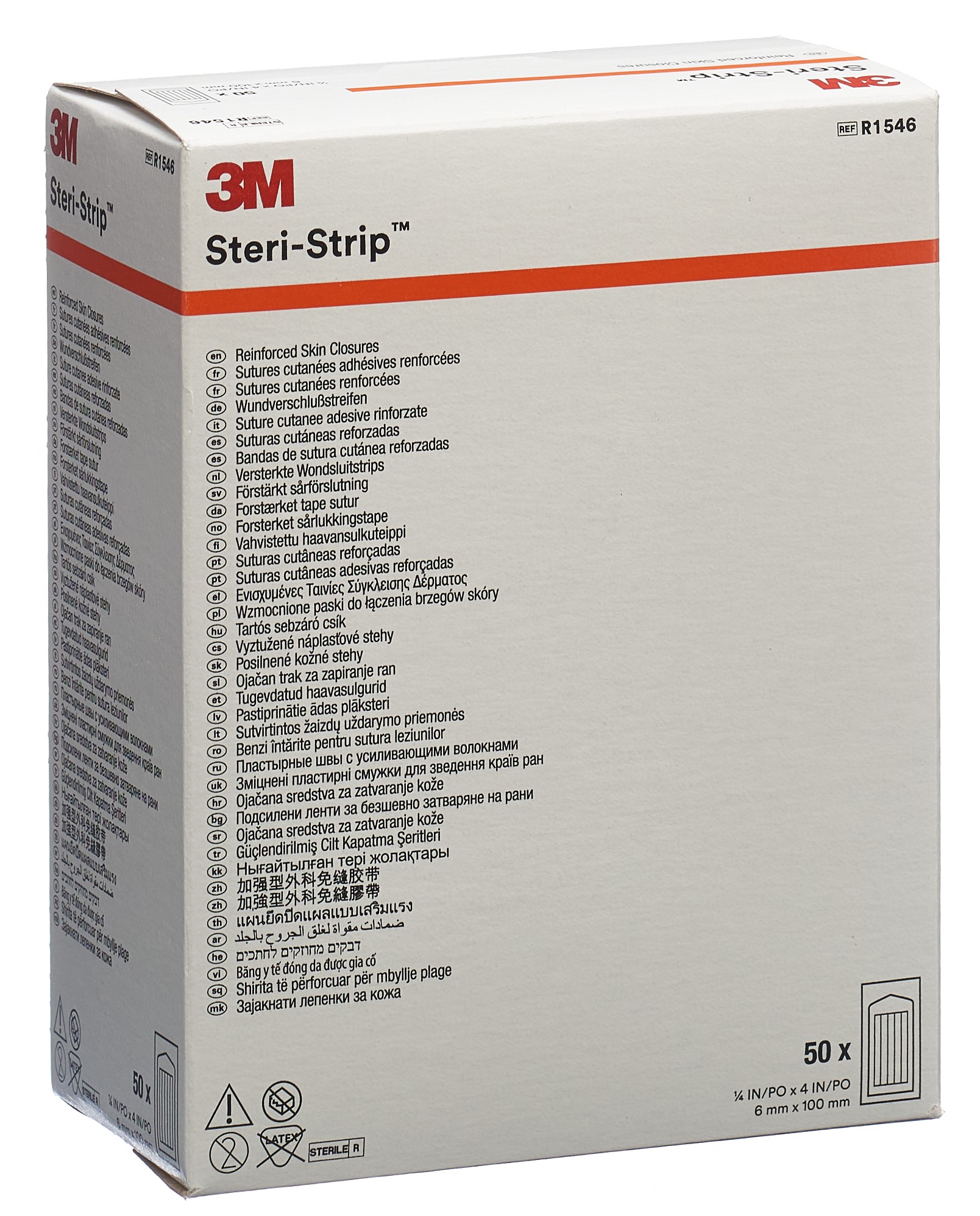 3M Steri Strip 6x100mm weiss verstärkt 50 x 10 Stk