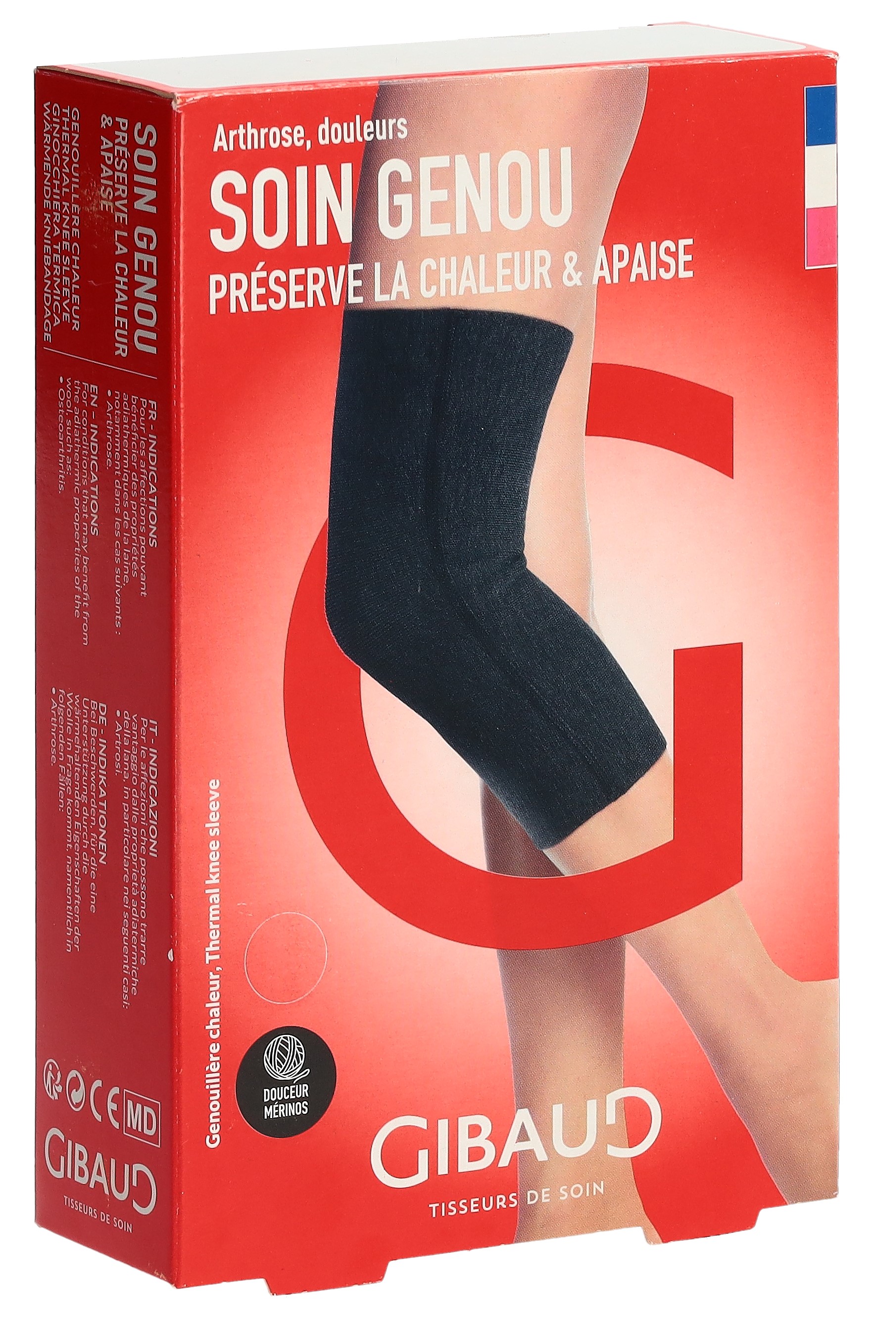 GIBAUD CHALEUR Kniewärmer M anthrazit