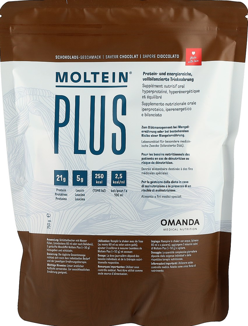 Moltein PLUS 2.5 chocolat sach 825 g