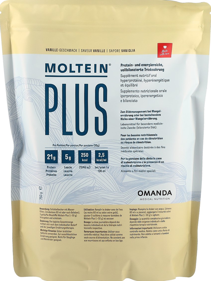 Moltein PLUS 2.5 vanille sach 825 g